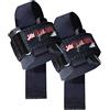Schiek Sports, Inc. Jay Cutler - Cinghie per sollevamento pesi Jay-PLS con polso imbottito per bodybuilding, colore: Nero