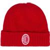 A.C. Milan - Berretto Ess, Berretto Invernale Caldo con Logo Ufficiale, Uomo o Donna, Unisex, Rosso