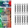 Generico Kit Ami Legati + Girelle Triple - Amo Trota Lago N. 6 Montati Filo 0.18mm Pesca Tremarella Competizione