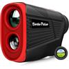 BirdiePulse Telemetro da golf con pendenza e magnete, telemetro 1300Y Golf | Vibrazione di bloccaggio della bandiera, ingrandimento 6-6,5x e LCD HD, telemetro ricaricabile da golf, nero