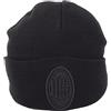 A.C. Milan AC Milan Cappello Skipper Risvolto Alto e Ricamo 3D Nero Prodotto Ufficiale 143045, Taglia Unica