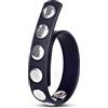 AJOHBM In silicone elastico, Accessori Uomo per Regolabili Anelli spessi Sport-D27Y3Z