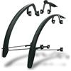 SKS GERMANY SPEEDROCKER SET Set parafanghi con montanti, Accessori per biciclette (protezione delle ruote per gravel bike, ciclocross e bici da strada, doppia funzione di spoiler; profilo estensibile)