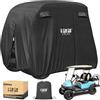 10L0L Copertura per Passeggino da Golf per 4 passeggeri, Adatta per EZGO, Club Car, Yamaha, Impermeabile 400D, Antivento, Resistente al Sole, per Esterni, per Tutte Le Stagioni, in Poliestere,