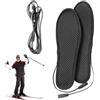 Generico Solette per stivali riscaldate,Solette per scarpe riscaldate - Scaldariscaldatore esterno in peluche corto USB,Solette termiche elettriche antiscivolo, solette scaldapiedi ricaricabili per uomo e donn
