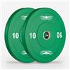 Produce Shop 2 x 10 kg Dischi Bumper olimpionici Gomma e Acciaio 50mm Cross Training Hanzo