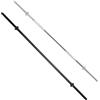 Gorilla Sports® Barra Bilanciere - Dritta, Lunghezza 170 cm, Chiusure a Stella, Carico Massimo 200 kg, Diametro 30/31 cm, Zigrinato, Dritto, Cromato/Nero - Sbarra, Palestra Casa, Fitness, Allenamento