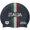 ARENA CUFFIA PISCINA NUOTO ITALIA ARENA FIN TRICOLORE BLU TAGLIA UNICA ADULTO 005847700