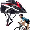 A/R Caschi da bici MTB, caschi da bicicletta integralmente modellati, caschi da ciclismo per uomini e donne, taglia regolabile, leggero e traspirante