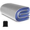 FMLCLSTJM Tappetino per dormire in schiuma EVA Spessore 4mm Coperta da campeggio Foglio di alluminio durevole Materassino per dormire Tappetino per tenda isolante pieghevole(1.5m x 2m)