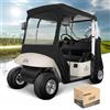 10L0L 2 passeggeri golf cart guida alloggiamento pioggia copertura per EZGO TXT e modello RXV, 4 lati finestra trasparente 600D copertura antipioggia per cabina guida per tutte le stagioni, antivento
