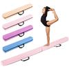 COSTWAY Trave Ginnastica per Bambini per Casa 210 cm, Trave di Equilibrio Pieghevole e Portatile con Manici, Copertura in Suede Rimovibile e Fondo Antiscivolo (Nero)