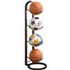 Teksome Rastrelliera per palloni - Rastrelliera per Organizer da Basket, Supporto da Calcio in Ferro, ripiano per palloni in Ferro Multistrato, cestello portapalloni per Camera da Letto, Garage