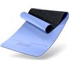 Vesta+ Tappetino da yoga PU + app fitness, come tappetino fitness, tappetino da ginnastica, tappetino da allenamento e tappetino da yoga antiscivolo, tappetino sportivo sostenibile blu