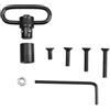 MyHaing Anello fibbia QD fibbia cinturino in metallo rimovibile rapido 1inch con base tappo filettato con viti
