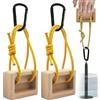 Mppchhn Tavola da Arrampicata Hangboard,1 Coppia di Attrezzatura per Trazioni in Legno | Tavola da Arrampicata per Dita | per Migliorare La di Presa per Arrampicatori Utilizzabile in