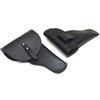VEGA HOLSTER Fondina in cuoio chiusa con fibbia per auto media e grande, ambidestra, disponibile in nero o bianco
