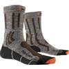 X-Bionic X-Socks X-Bionic 4.0 TREK X LINEN Calze da trekking per uomo e donna - Raffreddamento e protezione migliorati per escursioni impegnative, misto lino per ventilazione - Camoscio/Arancione/Nero, 35-38