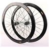 KUNYOS Set di Ruote per Bici da Strada, Ruote per Bici con Freni A V/C E A Disco, Ruote in Lega di Alluminio 700C da 40/50 Mm, Sgancio Rapido 20H per Cassette 8 9 10 11S,Grigio,40mm C/V