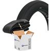 Pannace Copertone FAT LISCIO - 20 x 4.00 con Camera d'aria - 20 x 3.50/4.00 valvola america 48 mm (1)