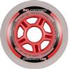 PowerSlide, One, set completo di 4 rotelle per pattini in linea, colore rosso (2018), rot, 90 mm