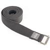 Bodhi ASANA Belt | Cintura da yoga in 100% cotone | Pratico accessorio yoga per allungare | Cinghia da yoga con fibbia scorrevole in metallo | Principiante & Avanzati | 250 x 3,8 cm | Antracite