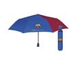 FC BARCELONA Ombrello Uomo Mini 54 cm Automatico 3 Sezioni Printed Antivento Campeggio e Escursionismo, Multicolore (Multicolore), Taglia Unica