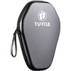 Gettimore Custodia rigida in EVA per racchette da ping pong con protezione antiurto impermeabile per 2 per pipistrelli e 6 palline Custodia portatile nera