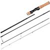 Zoegneer Canna da pesca leggera in carbonio convertibile per diverse tecniche di pesca 156-180cm (dritto)