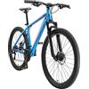 BIKESTAR Hardtail Mountain Bike in alluminio, freni a disco, 27.5 | Bicicletta MTB telaio 14 cambio Shimano a 21 velocità, sospensioni | Nero Rosso