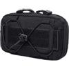 Gexgune Borsa tattica MOLLE Admin, organizer compatto per il trasporto quotidiano in nylon 1000D con clip da cintura (Black)