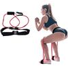 ZYLHC Banda di Resistenza per Glutei, Allenamento Stretch Elastico, Bande di Esercizio con Tirare Corda, Cintura di Bottino Rosso 20 Lbs