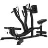Bad Company Vogatore Seduto a Bracci Separati I Vogatore con Sedile per l'Allenamento in Home Gym I BCA-28