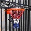 Generic Canestro da basket per recinzione/albero/palo, da parete, con cinghie regolabili e rete in nylon, kit da basket per esterni