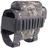 Gexgune Tactical Gun Fucle Buttstock, Caccia tiro Tactical Cheek Rest Pad Ammo Pouch con 7 gusci Holder Buttstock Cheek Rest Riser Cartridges Carrier Holder Case (Verde)