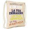 VENEZIANO Gruppo Veneziano - sacca zaino personalizzata - Personalizza ora il tuo zaino con testi , foto o loghi - 100% made in italy