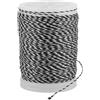 RiToEasysports 3 Colori 120 m Tiro con L' Corda da Filo per Filo da tiro, Protezione Anti-Strappo in Fibra di tiro per Archi Bersaglio da Caccia All'aperto Resistente all'Usura(Nero + Bianco)