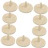 HEMOTON Marcatori da Golf in Legno Set da 10 Pezzi, Accessori da Golf per Posizionamento Palline, Strumento di Allineamento per Putting sul Campo, Riutilizzabili per Golfisti Uomini e Donne