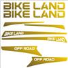Generico Kit 8 Adesivi Stickers Bici Protezione Decal Universale Telaio Bicicletta MTB Mountain Bike Corsa Ciclo Cross Fat Bike Downhill elettrica Frame off Road Land cod.2399 (091 Oro)