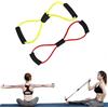 Rebeca Shop 2 Estensori Elastici Multifunzionali con Due Diverse Tensioni e Doppia Impugnatura per Allenamento, Fitness, Crossfit e Yoga