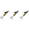generico Cucchiaino Pesca Trota Fiume Lago Esca Artificiale Rotante Vespato Rosso Giallo Kit 3 Pz. (3 pezzi gr. 3 corpo rosso)
