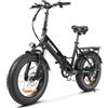 SAMEBIKE Foldable Electric Bike 250W Motor, 48V 13Ah Battery,80 km Range & 25 km/h, 7-Speed Precision Gears, 20×4.0 Snow Tires, Waterproof LCD Display (black)