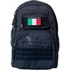 ALGI Zaino Tattico Xsmall con Molle 25 Litri Nero con Bandiera Italia