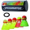 Speedminton Tube, Mix di 5 Tubi Speeder - incl. 5 Diversi Birdies per Speed Badminton/Crossminton per Giochi all'aperto Unisex