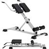 soges Sedia romana Hyperextension Bank Romana Panca Muscolare Regolabile Multifunzionale Attrezzature di Allenamento Indietro (Argento)