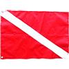 lahomia Scuba Dive Diver Down Flag Segnaletica di Sicurezza Banner Bandiera per Barca 50 X 35 Cm