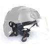 N\A NA Tactical Flip Up Face Shield Lens Occhiali antisommossa visiera per casco Mich FAST Paintball Airsoft (nero)
