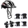 LeeQinersw Set Protezioni per Bambini, Casco Regolabile Leggero con Ginocchiere e Gomitiere, Perfetto per Ciclismo, Skateboard e Sport All'Aperto