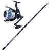 Generico Canna Pesca Surfcasting mt. 4,20 Con Mulinello E Filo Kit Combo Mare