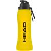 HEAD® Borraccia Pieghevole in Silicone 500 ml con Moschettone in Metallo, Giallo